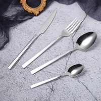 tableware stainless steel cutlery set forks knives spoons kitchen dinner set fork spoon knife gold dinnerware set 4 pcs