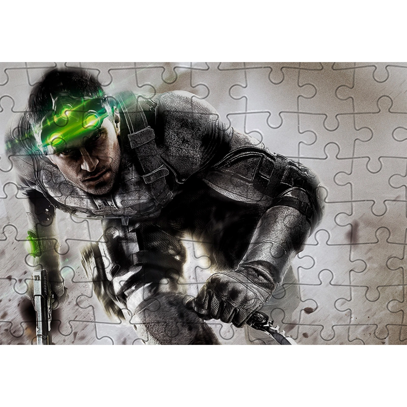 Пазл картонный головоломка мозайка размер А4 29x20 см Splinter Cell-45 | Игрушки и хобби