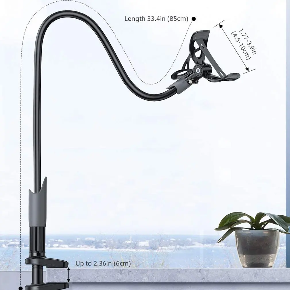 

Phone Holder Gooseneck Adjustable Holder-Universal 360 Degree Rotation Holder For IPhone Phone Holder