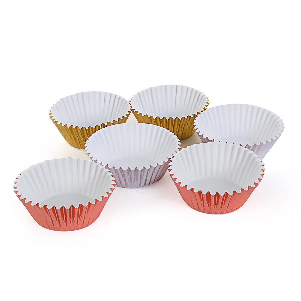 100 шт. Разноцветные бумажные коробки Подложка для торта кекса инструменты