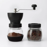 coffee bean grinder hand grinder household appliance small manual grinder hand grinder glass material