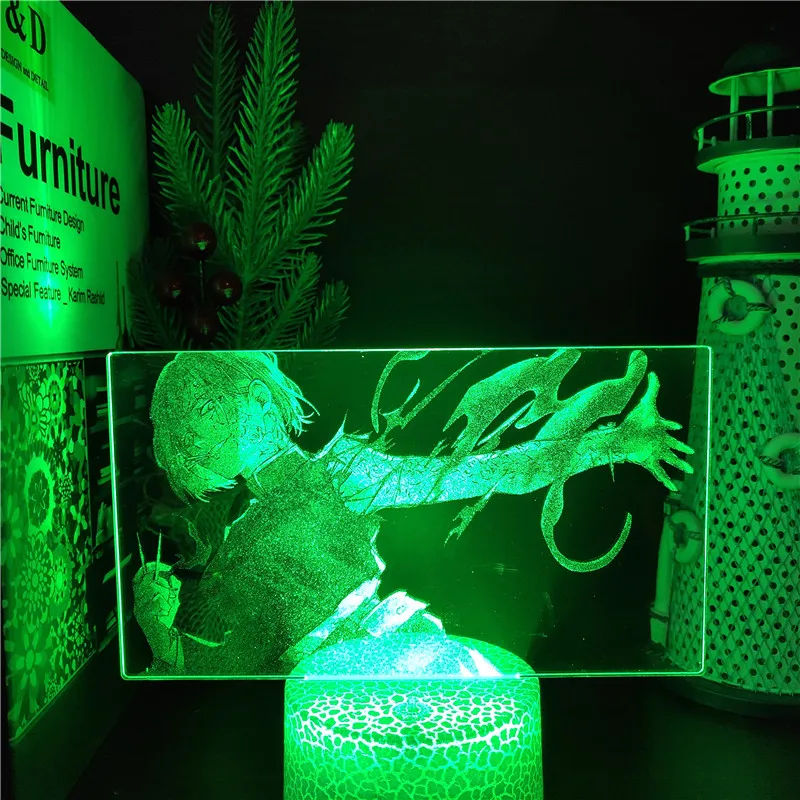 Фигурка кугисаки нобары из юютсу кайсена 3D Аниме лампа светодиодный