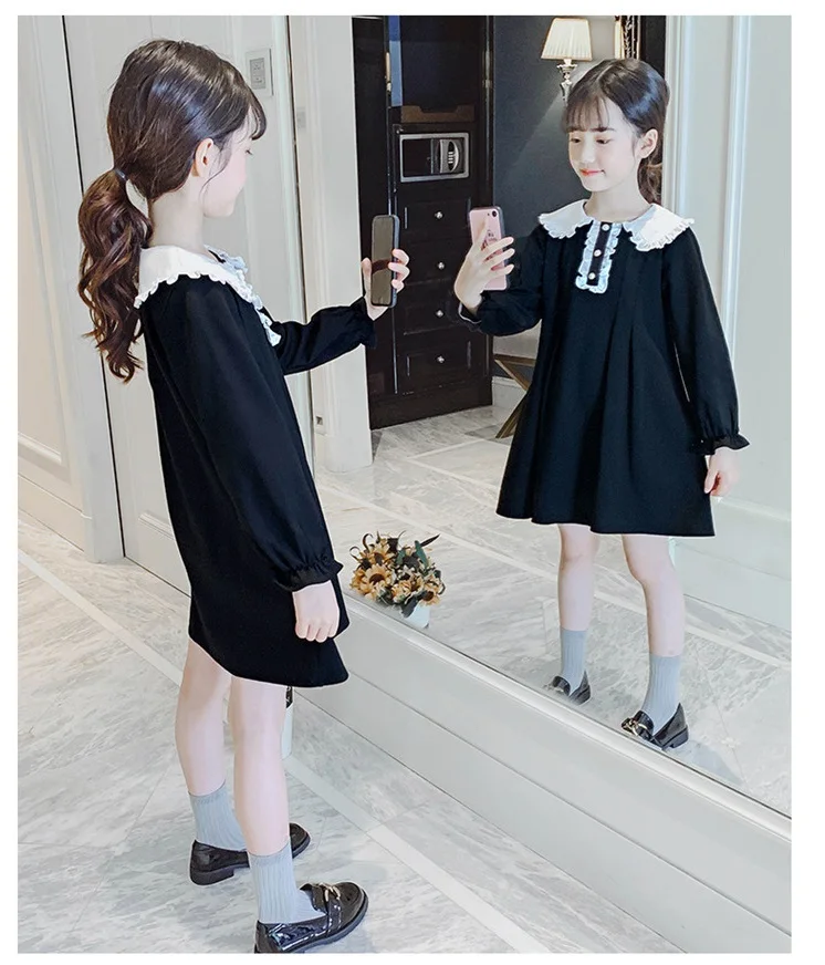 Платье для мальчиков и девочек весенне-осеннее красное океанская кукла платье