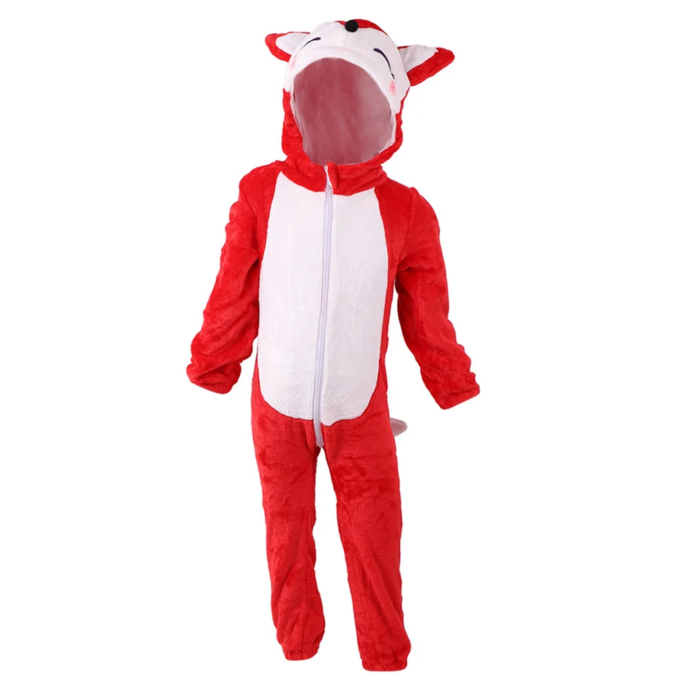 

Забавные детские гольфы с рисунком лисицы, костюмы для сцены комбинезон пижамы Хэллоуин Косплэй вечерние костюмы унисекс