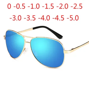 Classic Pilot Sunglasses Man Woman Polarized Aviation Prescription Sunglasses 0 -0.5 -1.0 -2.0 -3.0 