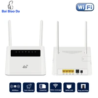 baibiaoda r9 300mbps 4g wifi router unlocked 4g sim card router cat4 wireless gateway outdoor modem 4g lte router for ip camera