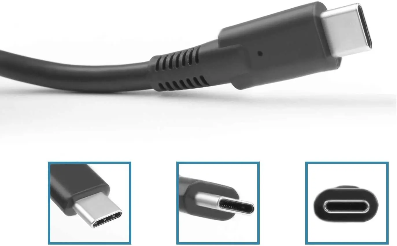 huiyuan Compatible with 90W Type-C Spectre Charger Power Adapter Fit for HP Spectre Elitebook 904082-003 TPN-DA08 ADP-90FE B