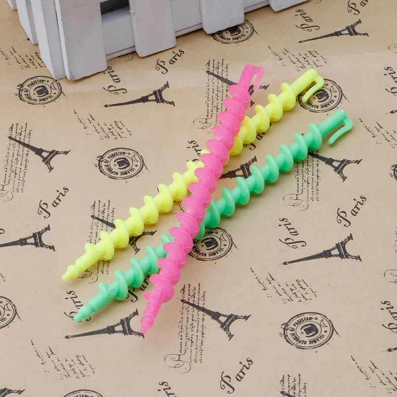 

26Pcs Long Plastic Styling Barber Salon Tool Hairdressing Spiral Hair Perm Rod