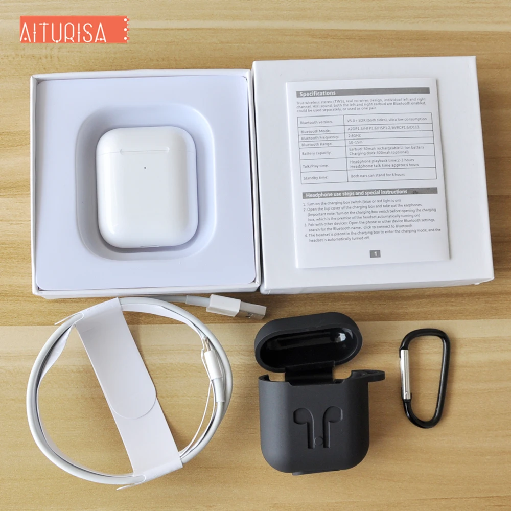 Add black kits Оригинальные i500 TWS 2 поколения реплики 1:1 Bluetooth наушники беспроводные наушники 5D Super Bass Наушники pk i20 i60 i80 i100 i200 - Цвет: Add black kits