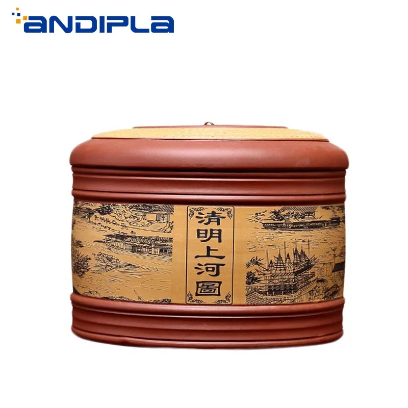 Аутентичные чайные банки из исинской глины Риверсайд сцены на фестивале Цинмин