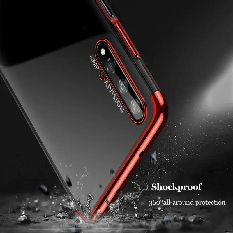 Для huawei Honor 20 Pro Чехол с лазерным покрытием Роскошный чехол из мягкого ТПУ