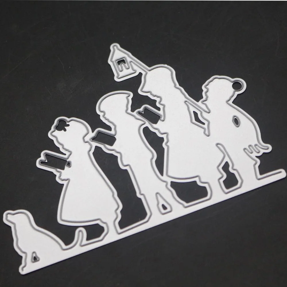 Трафарет с рамкой в виде собаки уличное освесветильник украшение сделай сам