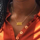 Ожерелье для женщин с подвесками из нержавеющей стали золотого цвета, золотые подвески с цифрами, 2020 год, бижутерия, подарок на день рождения