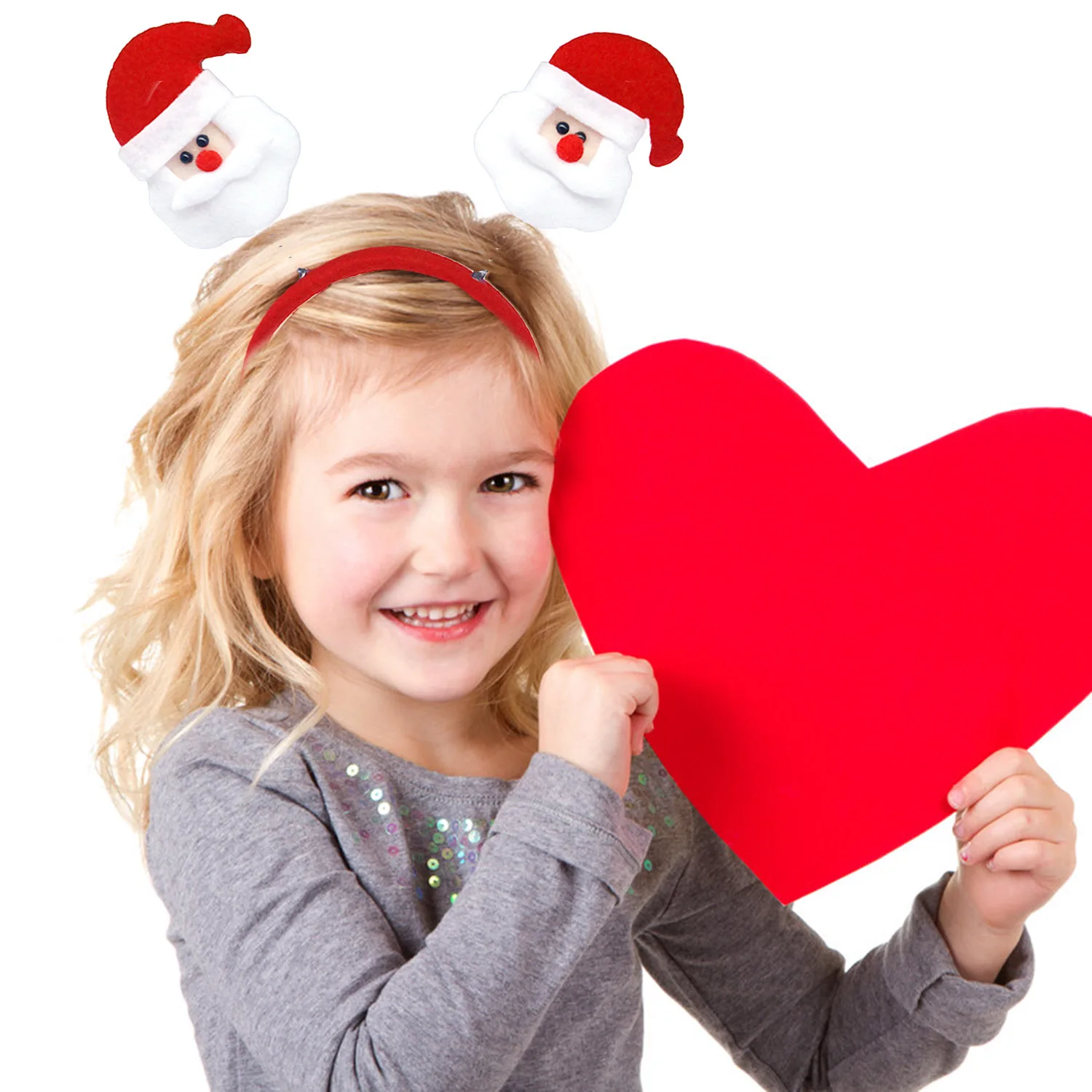 Behogar Cute Merry Christmas Headbands Santa Claus Snowman Bear Hair Hoops for Children Adults Xmas Party Costume Accessories | Дом и сад