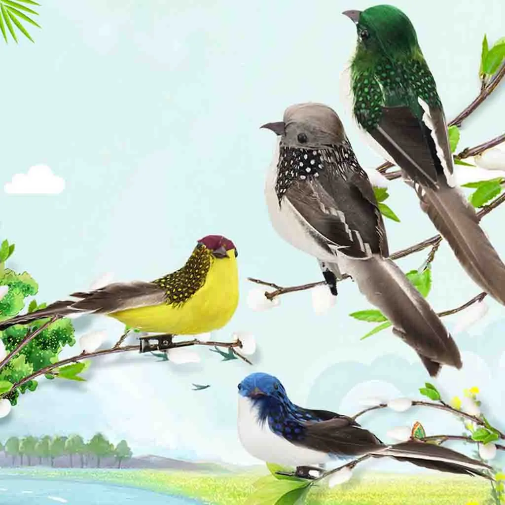 1 шт. поддельные ремесло птиц Искусственные Пены Перья Мини Платье с рисунком в