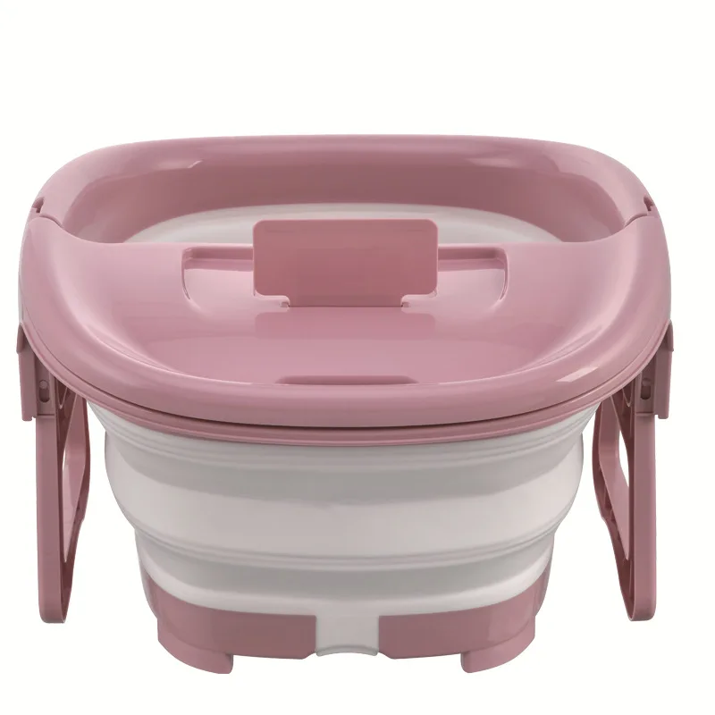 

Foldable Foot Bath Bucket Footbath Plain Foaming Massage Bucket Foot Soaking Bucket Sauna Bathtub Bath Basin Reduce Pressure