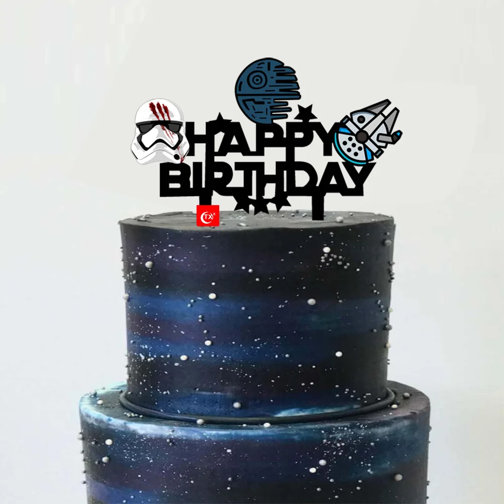 Акриловые джедаи Самурайские брилливечерние украшения для торта детские