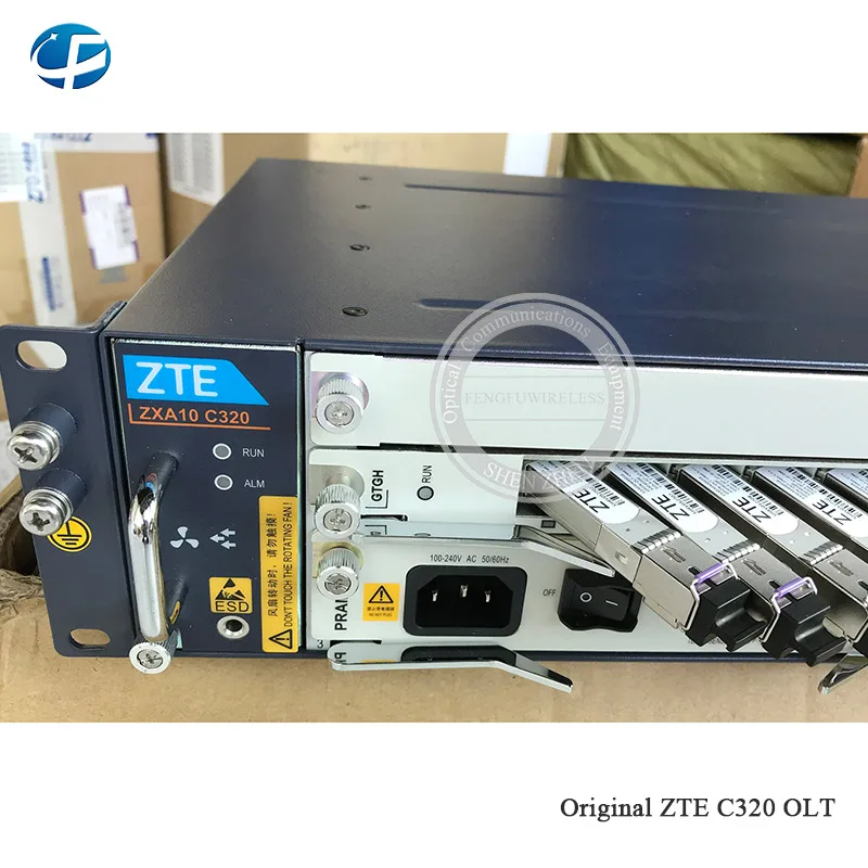 Лучшая цена 1" дюймовый GPON OLT C320 AC, 1* коляска линия питания Оптический Терминал, 1* SMXA/1 1 г плата управления+ 16 портов GTGH C