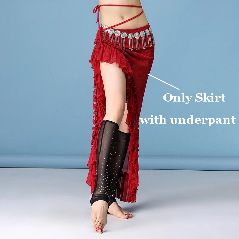 Новый костюмы для танца живота Танцы юбка фламенко Цыганская Практика одежда