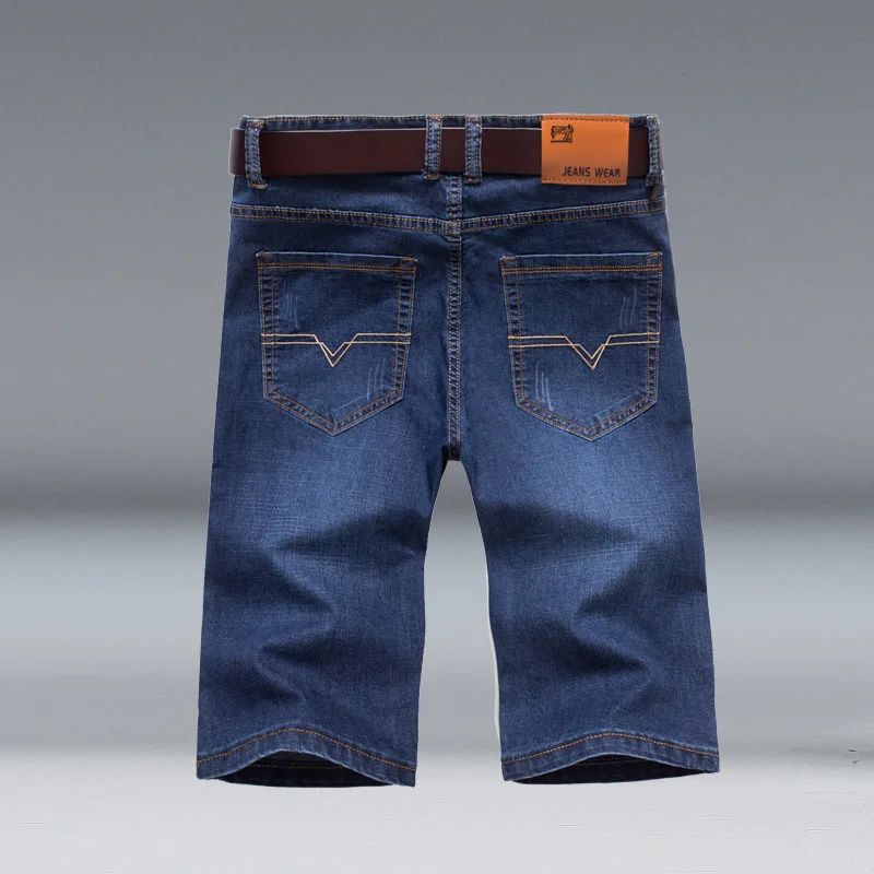 Men's New Summer Denim Shorts Slim Thin Stretch Five-point Pants Straight Leg Jeans Men Fashion Denim Men Designer Jeans for Men