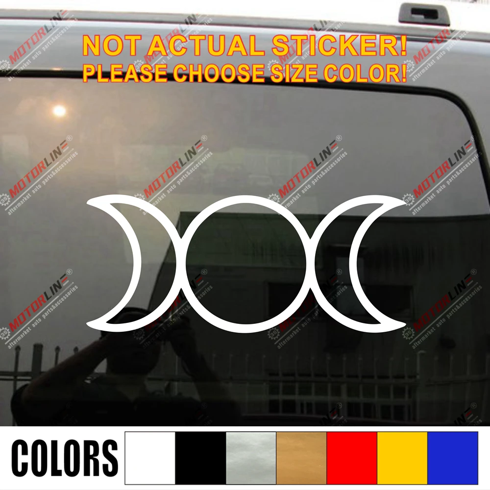 Тройная Луна Символ наклейка автомобиль винил языческая богиня Wiccan выбрать