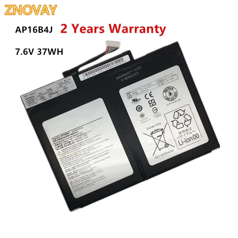 Bateria do Portátil para Acer Znovay Aspire Switch Alpha 12 Sa5-27 Tablet 7.6v 37wh Ap16b4j