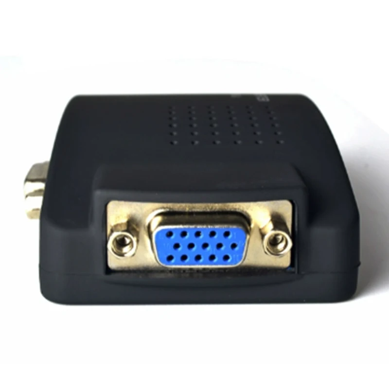 Переходник с AV на VGA RCA преобразователь ПК Композитный S-видео вход ЖК-выход