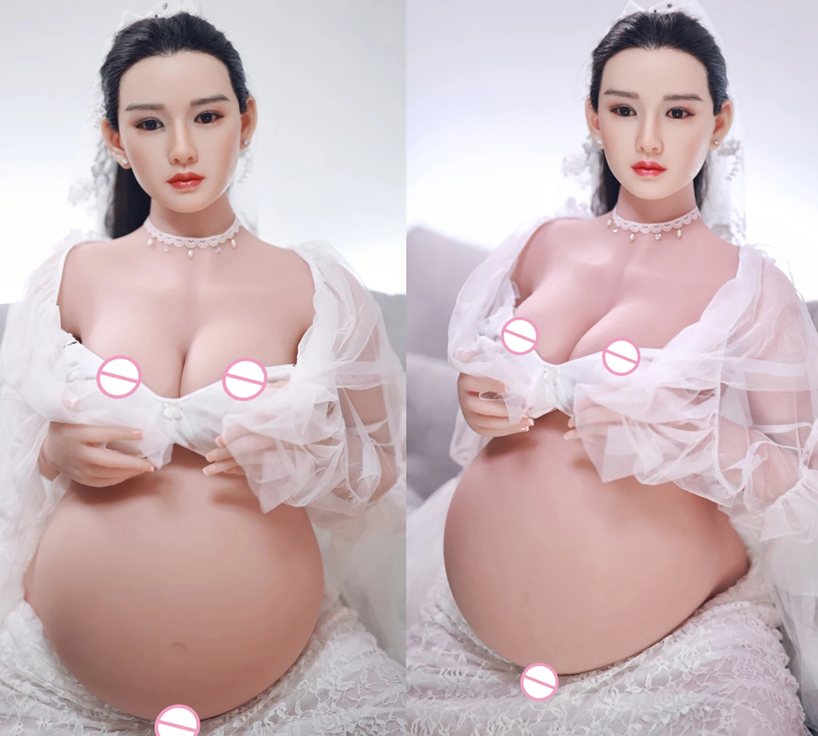 голая беременная кукла