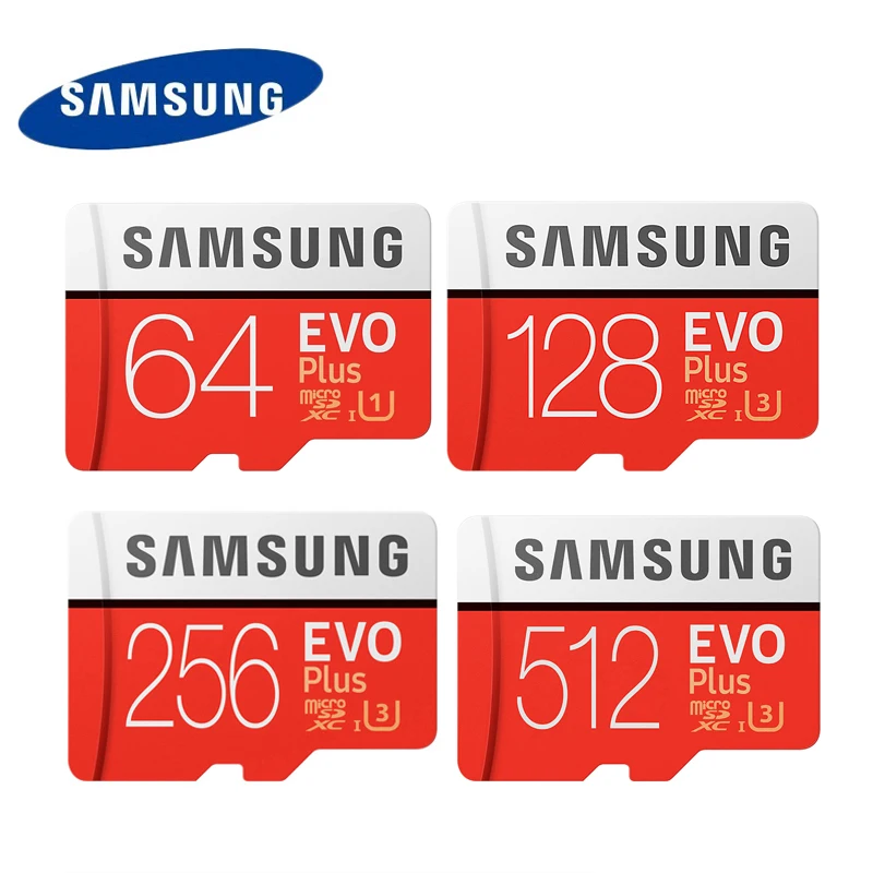 SAMSUNG Micro SD Card 100MB/S 128GB 64GB 32GB Class10 U1 U3 MicroSDHC/SDXC UHS-1 Memory card 256GB 512GB TF Card With Adapter