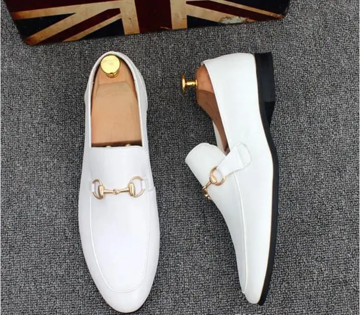 Высококачественная кожаная повседневная обувь для прогулок Модные Красные