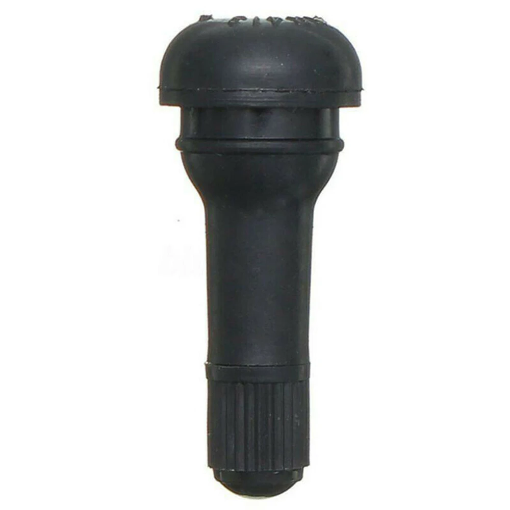 

Cap Valve Stems Tubeless Tyre Black Exterior TR413 Snap In Type Rubber