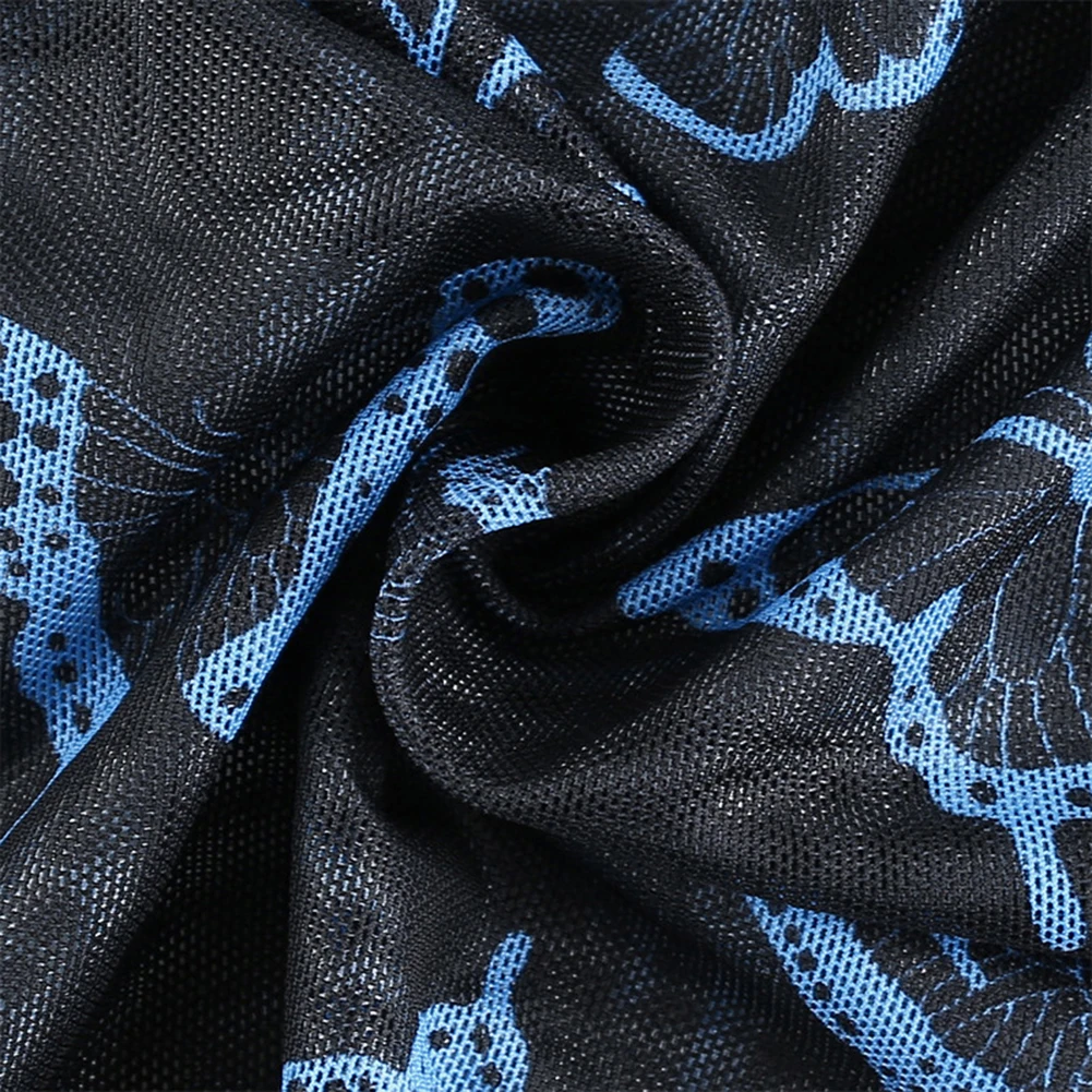 Топ для женщин из сетчатой ткани с коротким рукавом футболки пикантные