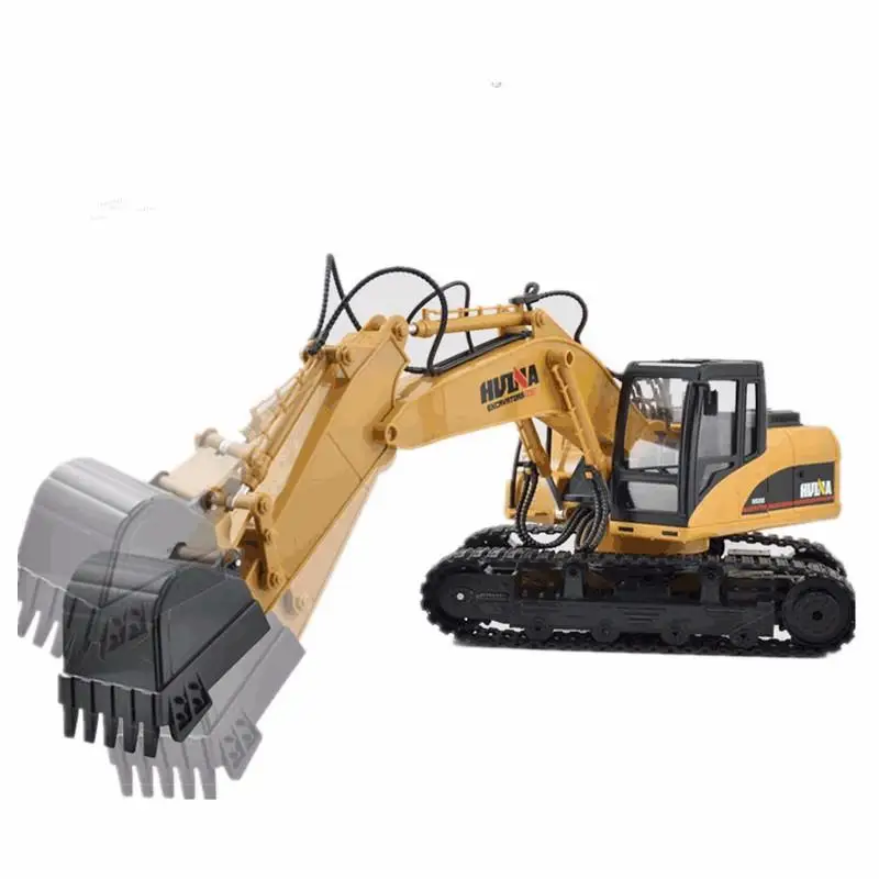 Автомобиль HuiNa Toys 1550 15 каналов 2 4G 1/14 RC металлический экскаватор с вращением на 680