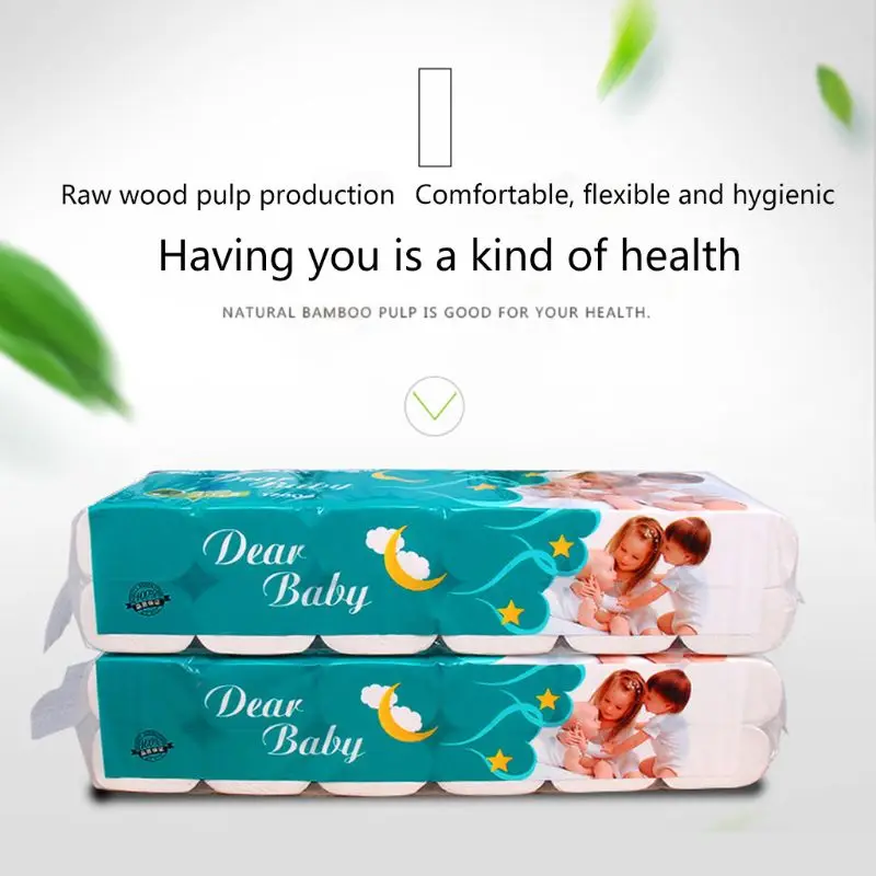 

12Rolls Multifold Toilet Paper Soft Strong Series 4-Ply Roll Sheets Bath Tissue