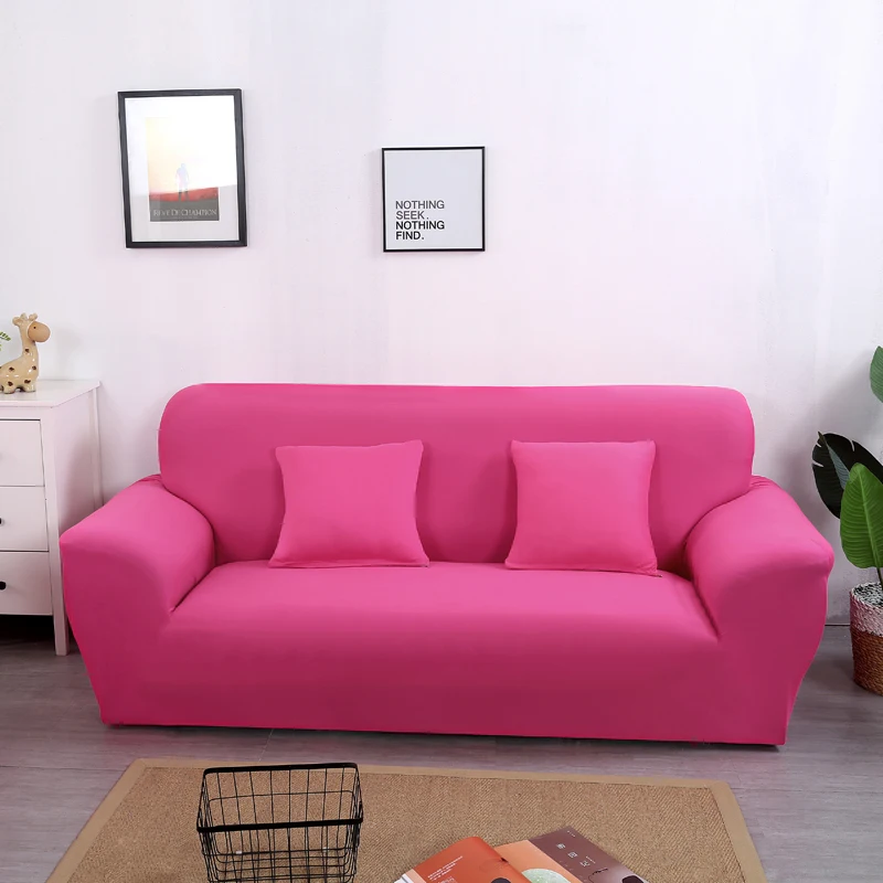 Color 3 Твердых все завернуто в Нескользящие чехлы для диванов спандекс европейских и американских полиэстер угловой диван Чехол Защитная пленка 1/2/3/4 местный 1 шт - Цвет: Color 3