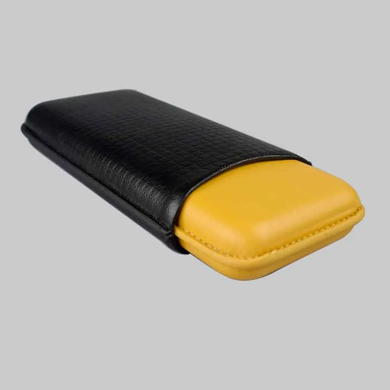 COHIBA Leather Cigar Case / Humidor 3 Tubes Cigar Travel Holder Case Humidor Gift Box