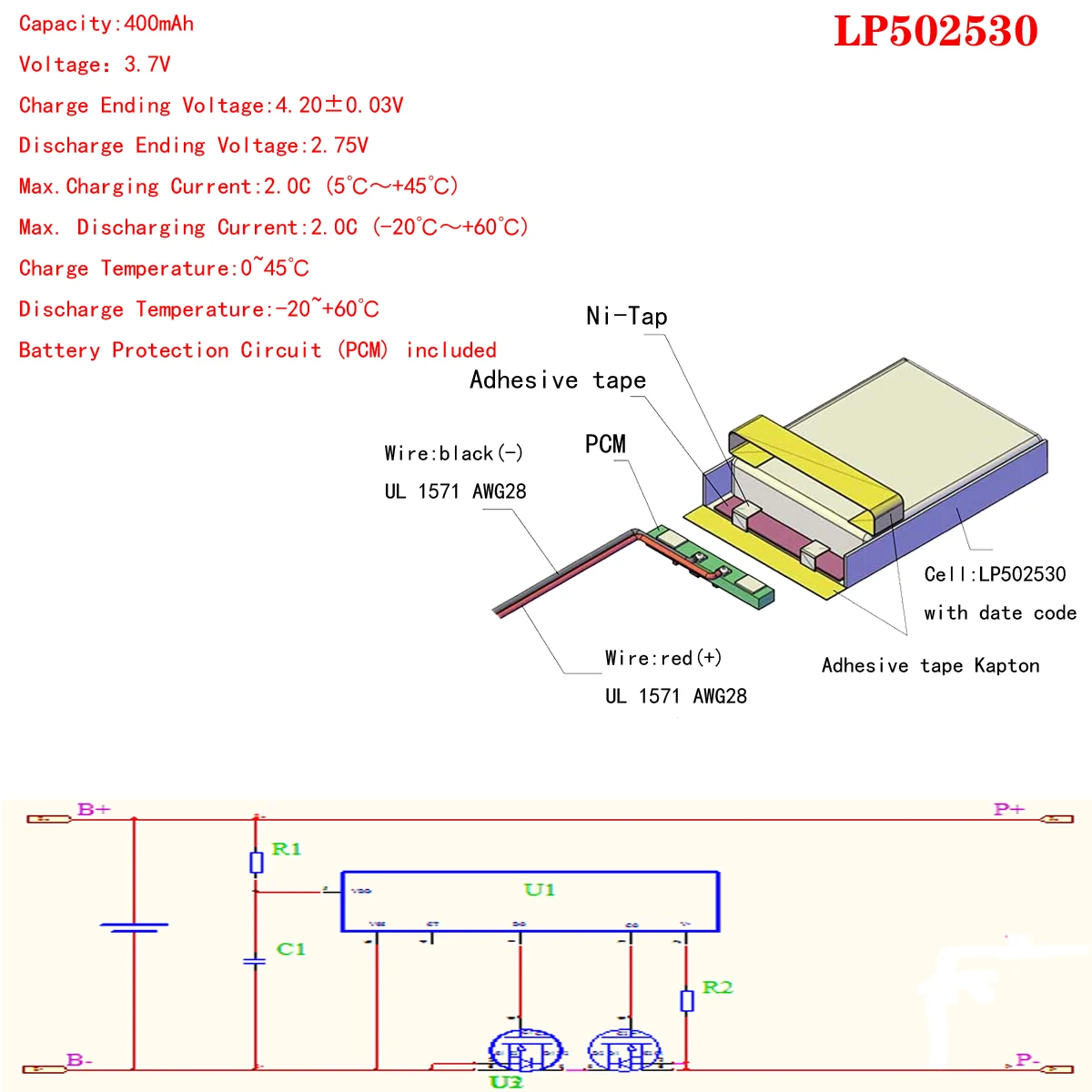 1/2/4 шт. 3 7 в 370 мАч 502530 литий-полимерный аккумулятор для самостоятельной сборки Mp3