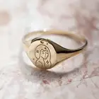 Модное позолоченное металлическое кольцо с гравировкой, красивые кольца для девушек для женщин, свадебный аксессуар, ручная работа в стиле бохо, подарки на день рождения, кольцо