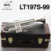 new music fancier club bb trumpet lt197s 99 silver plated music instruments profesional trumpets 197s43 with case mouthpiece