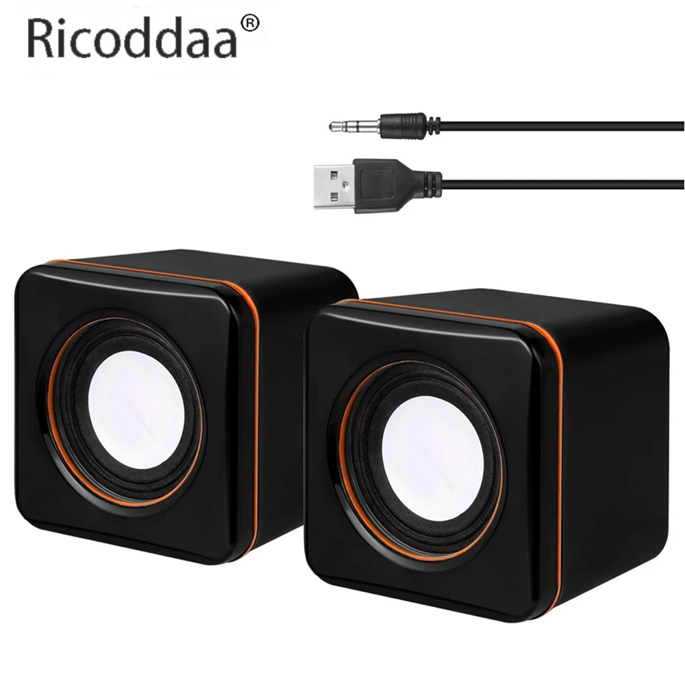 Портативные Компьютерные колонки с питанием от USB настольный мини-динамик