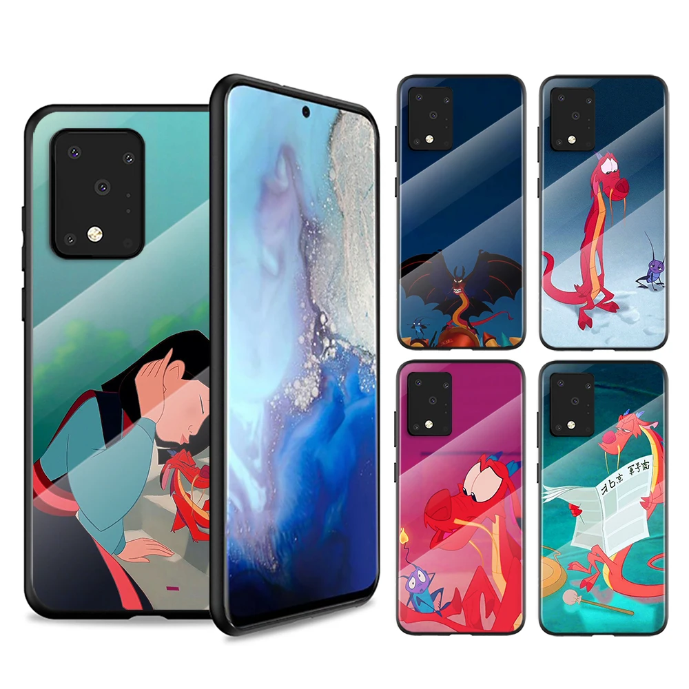 

Tempered Glass Cover Anime Cartoon Mulan For Samsung Galaxy A91 A81 A72 A71 A52 A51 A41 A31 A21S A11 A01 Phone Case