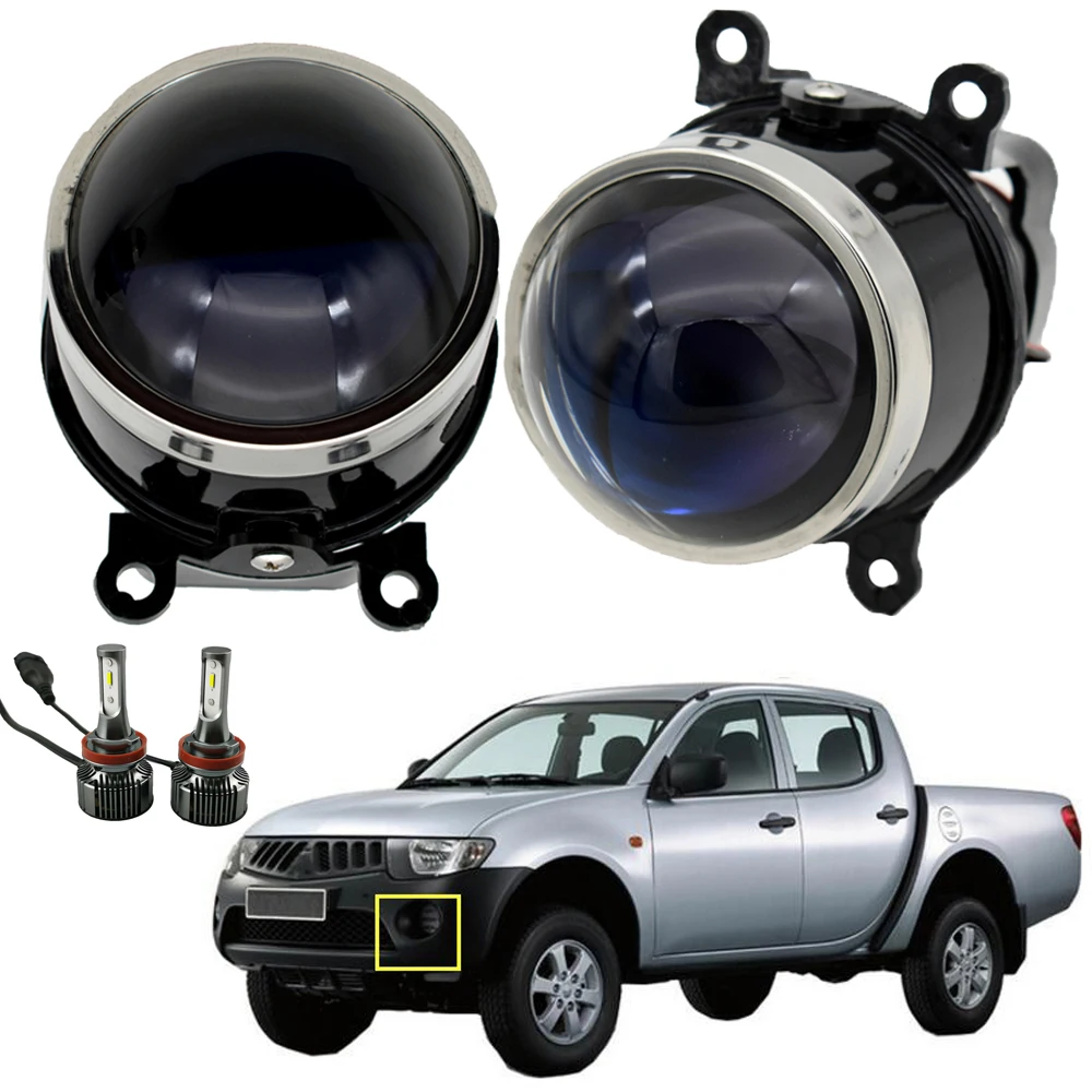 

1Pair 3.0 inch adjustment bracket bi-xenon Fog Light Waterproof projector lens H11 Lamps for L200 KB_T KA_T Pickup 2005-2012