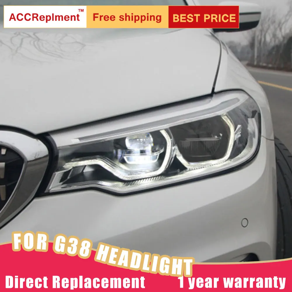 2 шт. светодиодный фары для BMW 5 серии G38 2018-2020 Автомобильные ангельские глазки