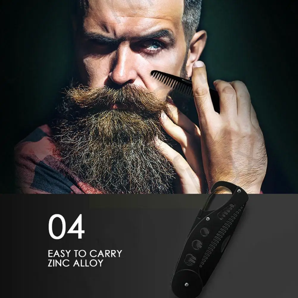 

New 4pcs/set Beard Care Barbe Beard Growth Kit Hair Essential Serum Beard Enhancer Oil Growth Wash Wax Comb Mousse Beard Gr D2S5