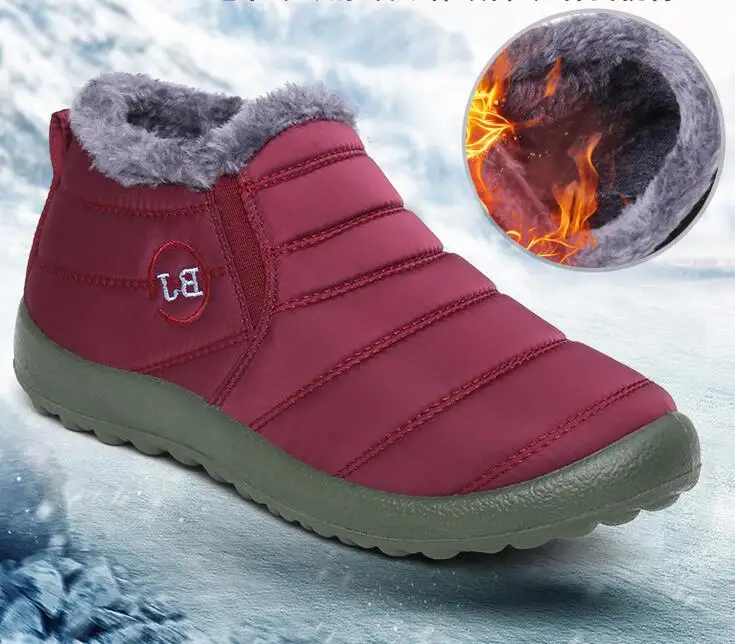 2020 г. Женские ботинки Водонепроницаемая зимняя обувь женские ботильоны удобные