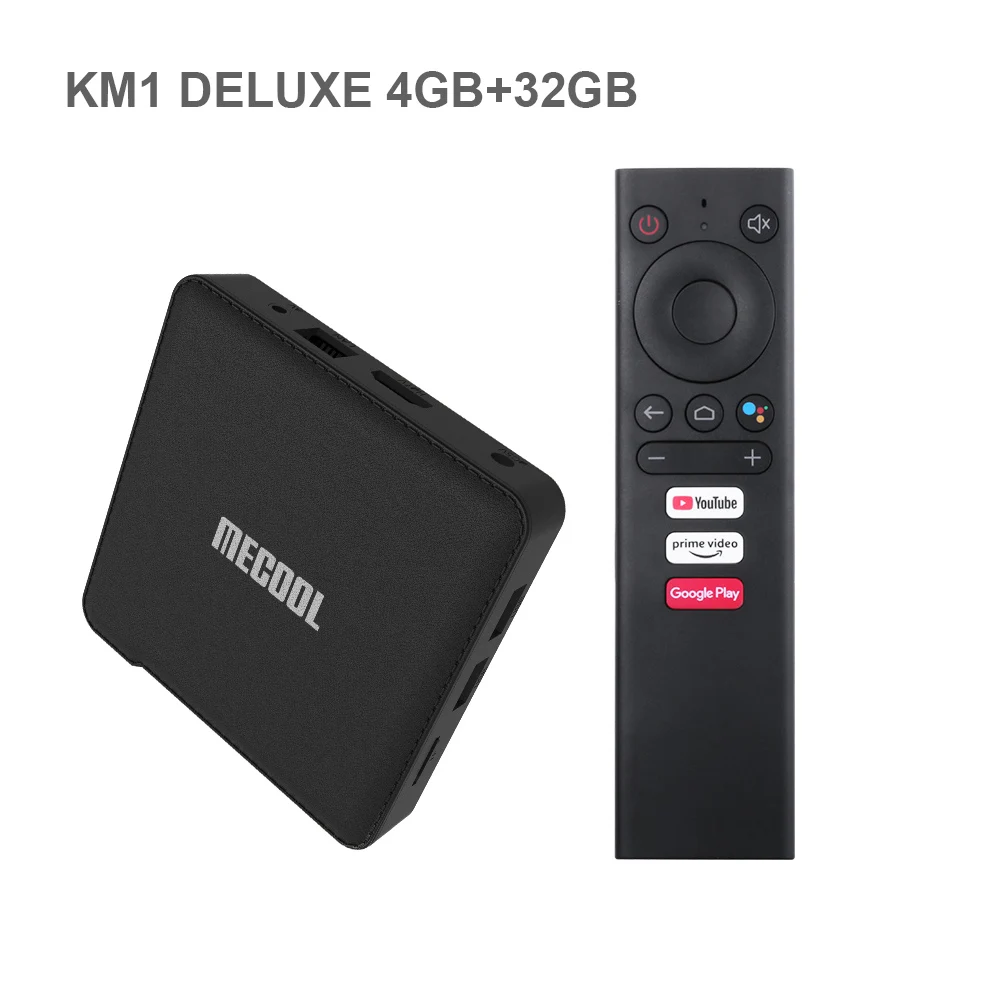 ТВ-приставка MECOOL KM1 4 Гб + 64 ГБ S905X3 четырехъядерный процессор на базе Android 9 0 4K HDR 2