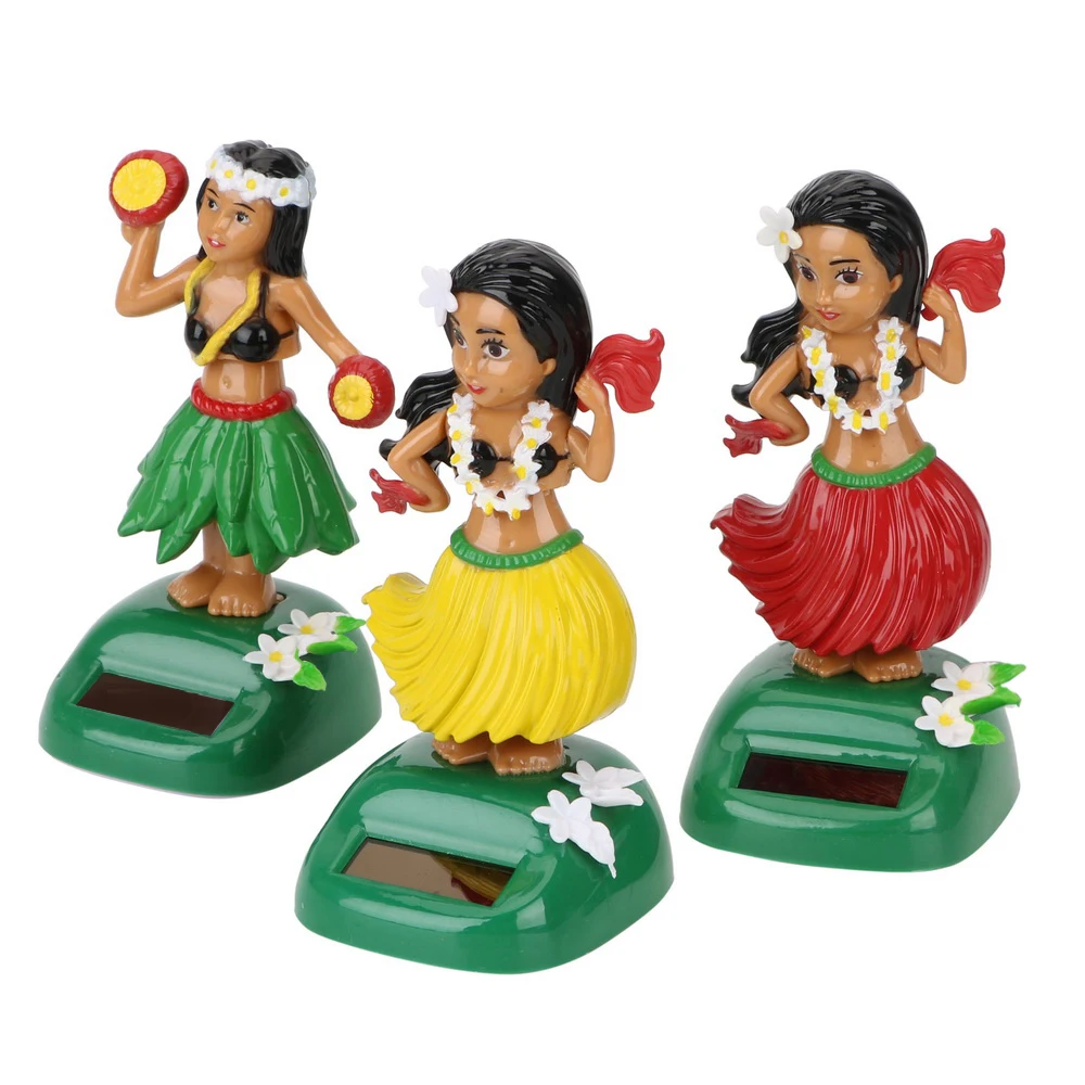 Декомпрессионная игрушка Hula на солнечной батарее для гавайской девочки