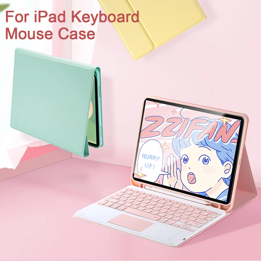 

Detachable BT Keyboard and Protective Case with Charging Pen Slot for iPad Pro11(2020)/ Air4 10.9