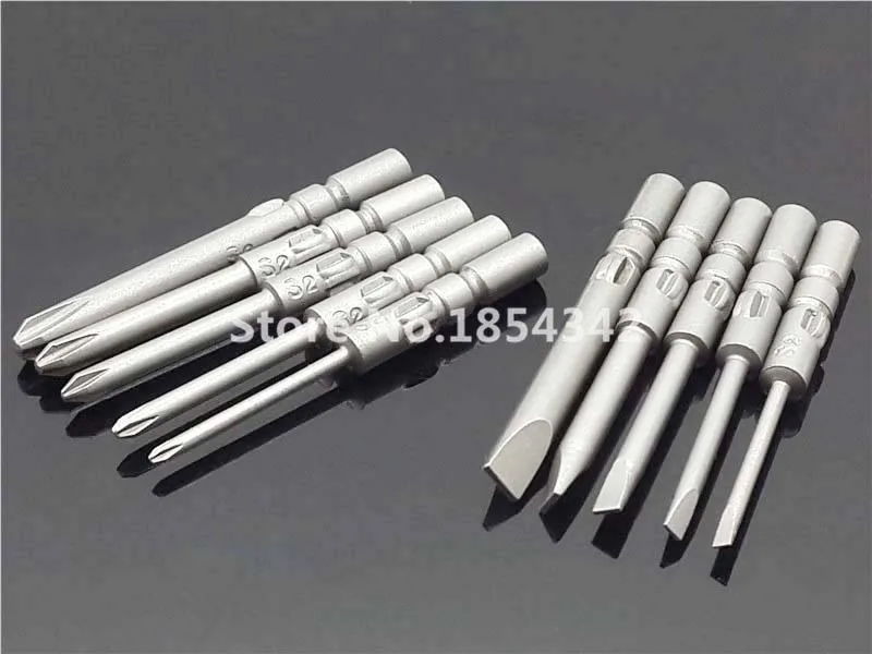 Набор из 10 шт. набор защитных бит отвертка с плоской головкой ручные