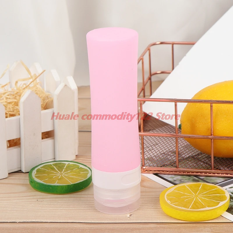 

New Bath Containers Refillable Silicone Bottle Mini Traveler Packing Bottle Press Bottle for Lotion Shampoo Silicone Refillable